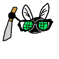 CultureFly crazy pop fly fan Sticker