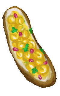 Paintedplaces fun food yay yum Sticker