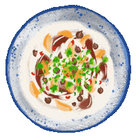 Paintedplaces fun food yay yum Sticker