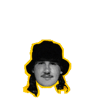 Head Hat Sticker by Lucky Ent