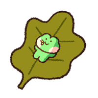 Relax Leaf Sticker by LINE FRIENDS