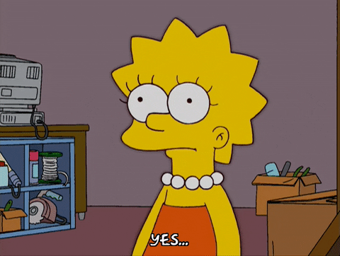lisa simpson yes GIF