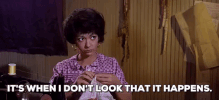 its when i dont look that it happens west side story GIF