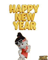 New Year Smile Sticker by Zhotcita