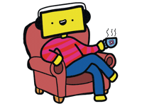 Relaxing Good Morning Sticker by The Squibbles
