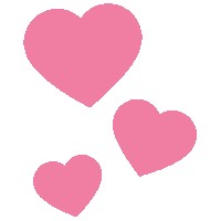 Pink Hearts Sticker by Bubblegum Balloons
