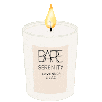 Serenity Candle Flame Sticker by BAREKollections