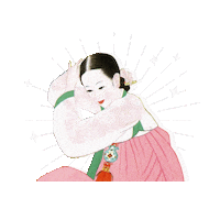 charmzone 여자 레트로 화장 참존 Sticker