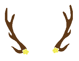 ohrentme reindeer antlers ohrentme oh rent me Sticker