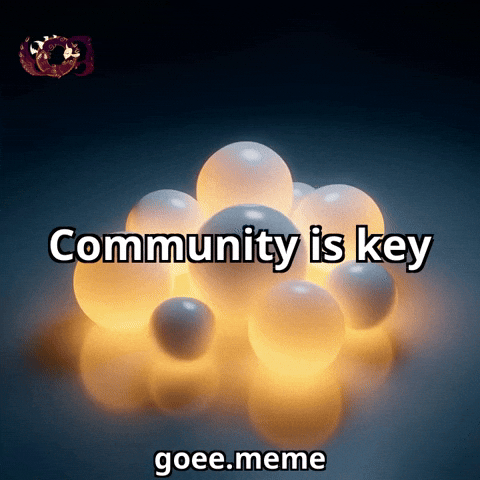Community Glow GIF by Goeememe