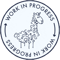 ohmygarn omg wip knitting work in progress Sticker