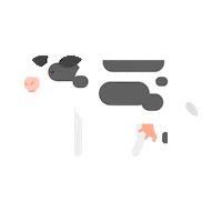 haka fun black and white animal skincare Sticker