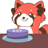 Get It Red Panda Sticker