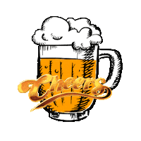 Beer Cheers Sticker by monikapolasek
