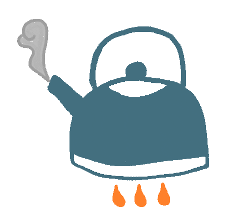Hot Water Sticker