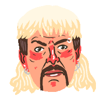 clairejoines netflix tiger king joe exotic claire joines Sticker