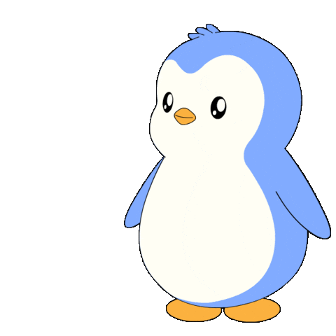 Hide And Seek Shut Up Sticker by Pudgy Penguins