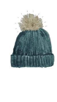 Emilylexstudio art snow cold hat Sticker