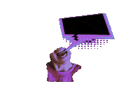 luisezuecker glitch face scream talking Sticker