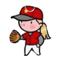 Softball Sticker by imoji
