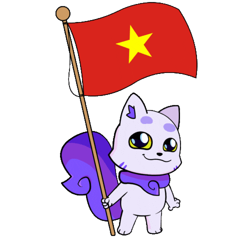 Vie Viet Nam Sticker by Lucky Kat Studios