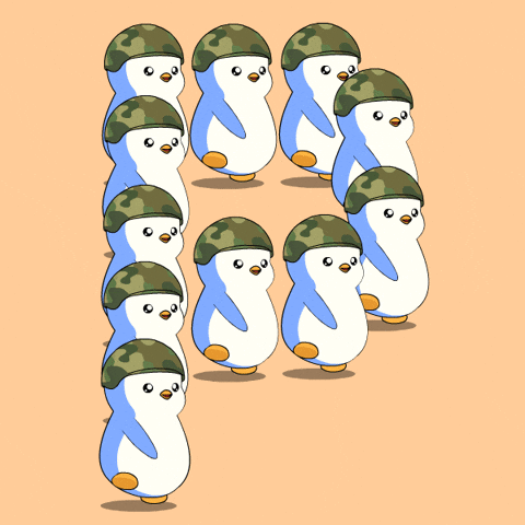 Huddle Up Lets Go GIF by Pudgy Penguins