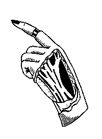 skeletonvelvet weird arrow point hand Sticker