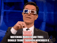 donald trump popcorn GIF by myLAB Box