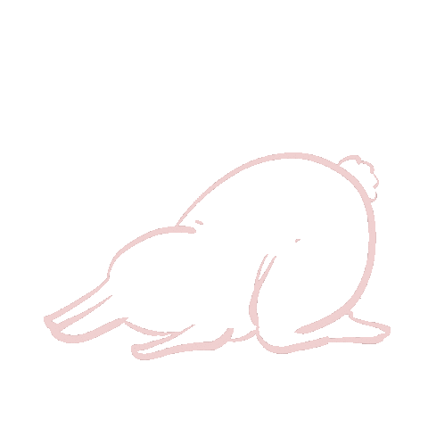 Tired Rabbit Sticker