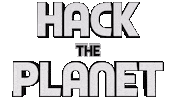 Hack The Planet Sticker by OpticalArtInc.