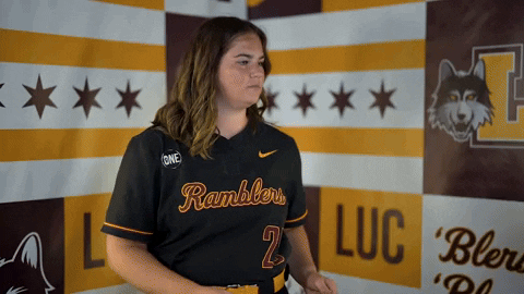 Loyola Softball GIF by LoyolaRamblers