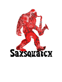 Bigfoot Saxophone Sticker by saxsquatch