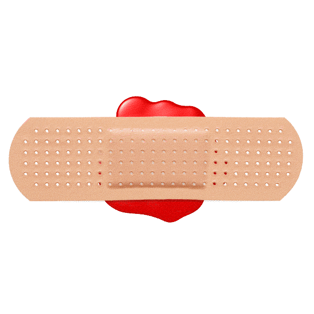 band aid bandage Sticker by Justin Gammon