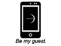 Be My Guest Party Sticker by Tabler