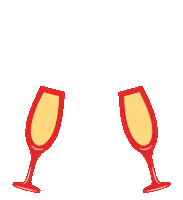 Cheers Wedding Sticker by Marcia Selden
