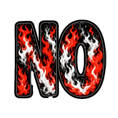 No Way Fire Sticker