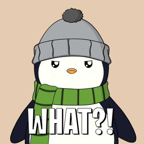 Wait What Penguin GIF by Pudgy Penguins