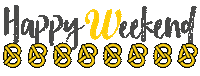 Happy Weekend Backer Sticker by Bäckerei & Konditorei GmbH & Co. KG