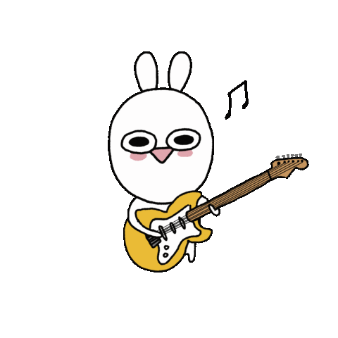 dongddal giphyupload 토끼 음악 노래 Sticker