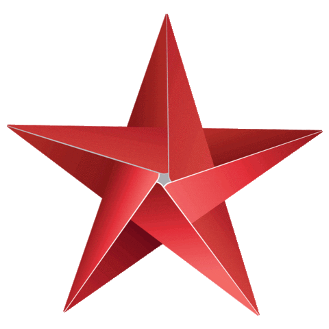 Red Star Christmas Sticker by Illinois Lottery