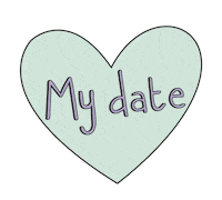 my date love Sticker