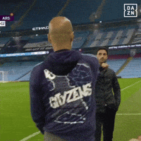 Manchester City Fist Bump GIF by DAZN
