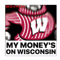 College Basketball Wisconsin Sticker by Bovada