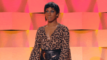 DragRaceFrance look awkward drag eyeroll GIF