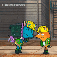 TreehouseDirect happy dog friends surprise GIF