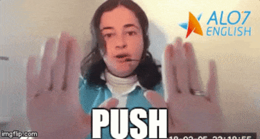 push total physical response GIF by ALO7.com
