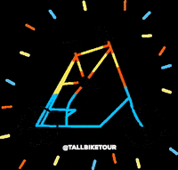tallbiketour alex tallbike tall bike freakbike GIF
