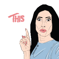 Girl Text Sticker