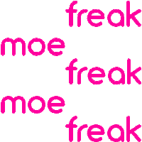 moefreak clothing freak moe moefreak Sticker