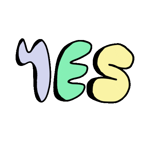Color Yes Sticker by nicemusicdude